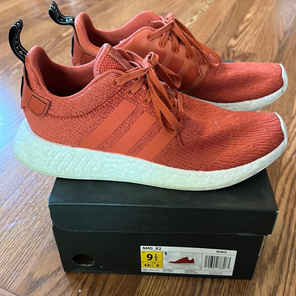 Adidas NMD R2 Orange and White